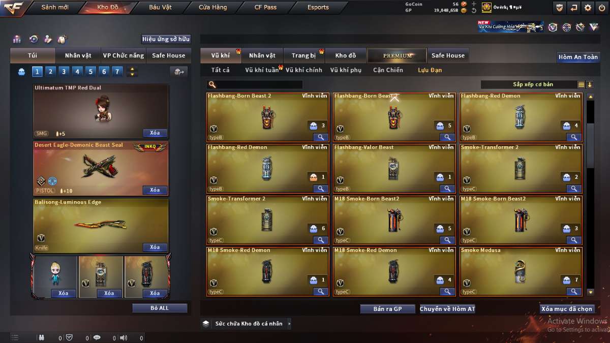 shop acc cf uy tin gia re